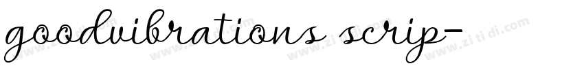 goodvibrations scrip字体转换